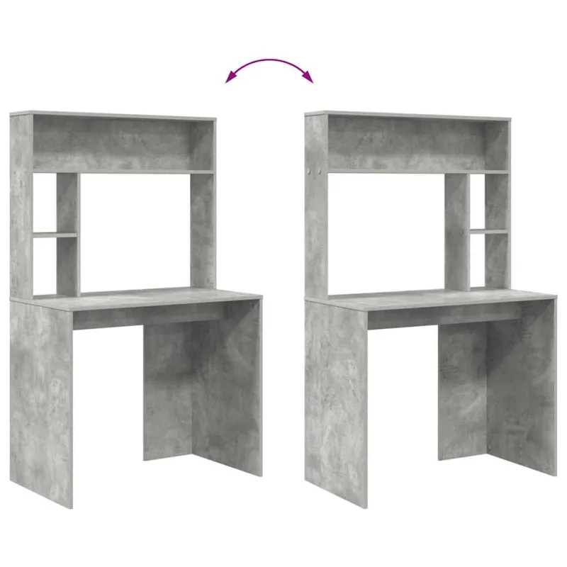 Stalas Betono pilka 91 x 50 x 149 cm Apdirbta mediena