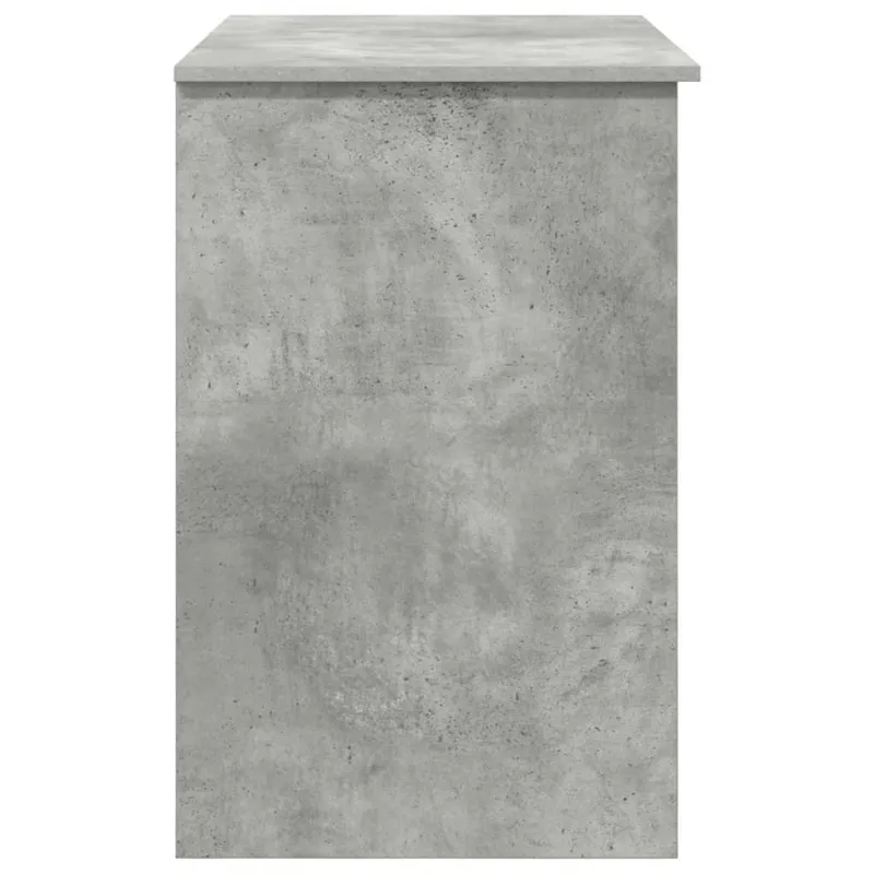 Stalas su stalčių Betono pilka 90 x 49 x 75 cm Apdirbta mediena