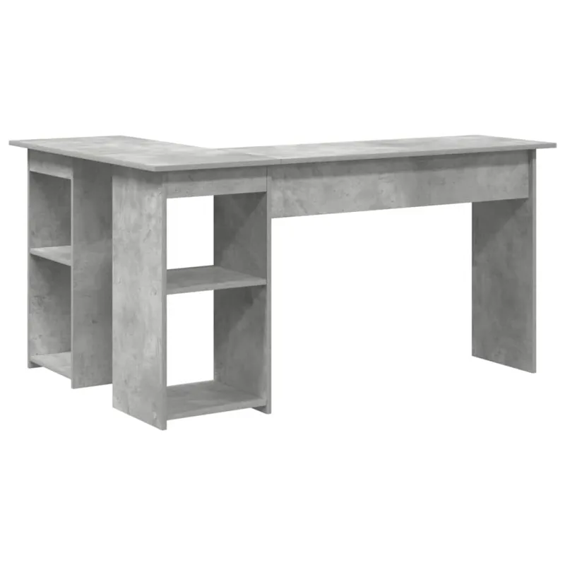 Stalas Betono pilka 142 x 102 x 73 cm Apdirbta mediena