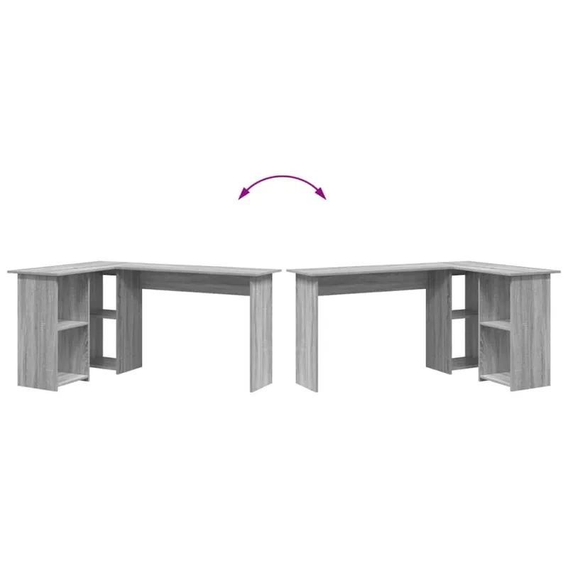 Stalas Pilkas Sonoma 142 x 102 x 73 cm Apdirbta mediena