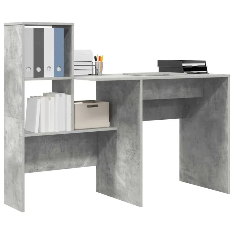 Stalas Betono pilka 131,5 x 50 x 106,5 cm Apdirbta mediena