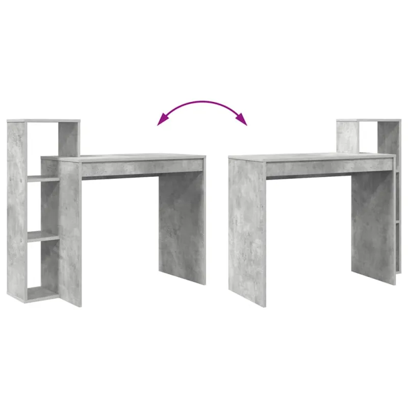 Stalas Betono pilka 100 x 40 x 90 cm Apdirbta mediena