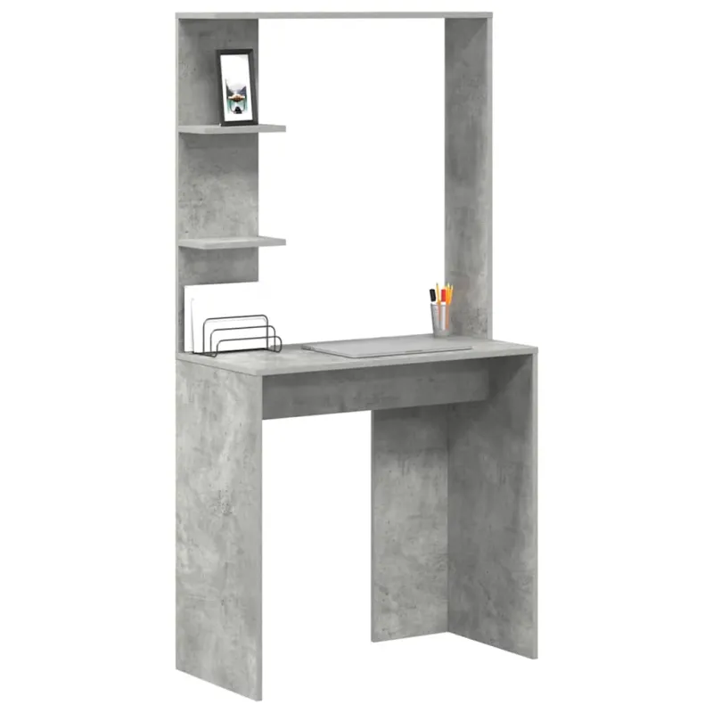 Stalas Betono pilka 78,5 x 37 x 154,5 cm Apdirbta mediena