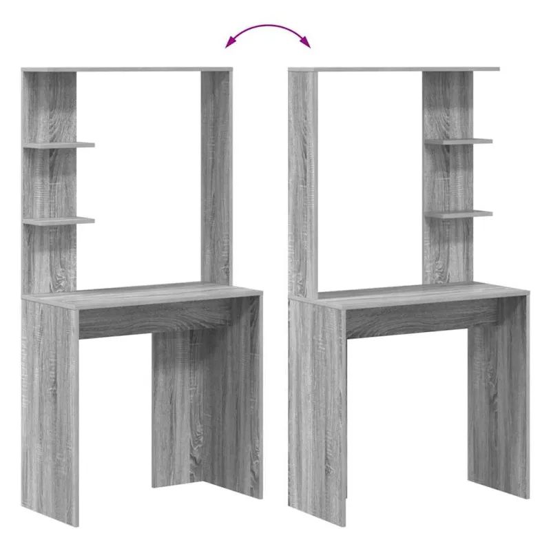 Stalas Pilkas Sonoma 78,5 x 37 x 154,5 cm Apdirbta mediena