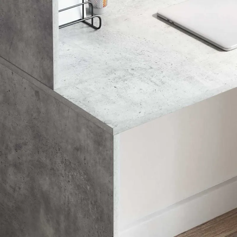 Stalas Betono pilka 102 x 50 x 124 cm Apdirbta mediena
