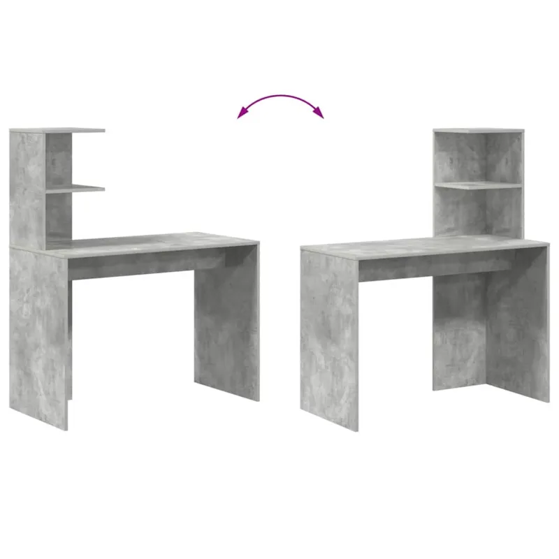 Stalas Betono pilka 102 x 50 x 124 cm Apdirbta mediena