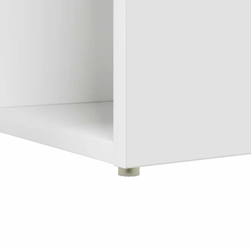 Stalas su lentyna Balta 108 x 55 x 103.5 cm Apdirbta mediena