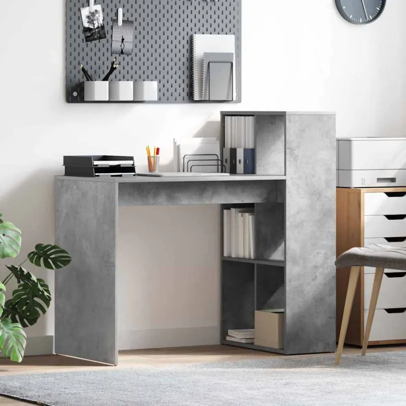 Stalas Betono pilka 108 x 55 x 103.5 cm Apdirbta mediena