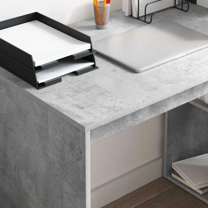 Stalas Betono pilka 108 x 55 x 103.5 cm Apdirbta mediena