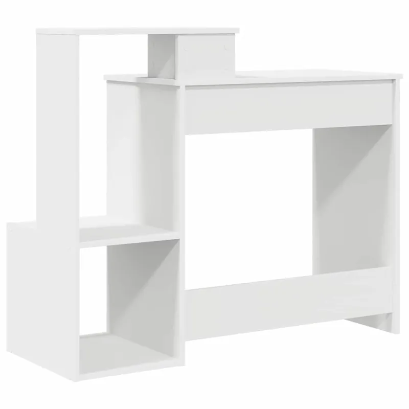 Stalas su stalčių Balta 106 x 41 x 88.5 cm Apdirbta mediena