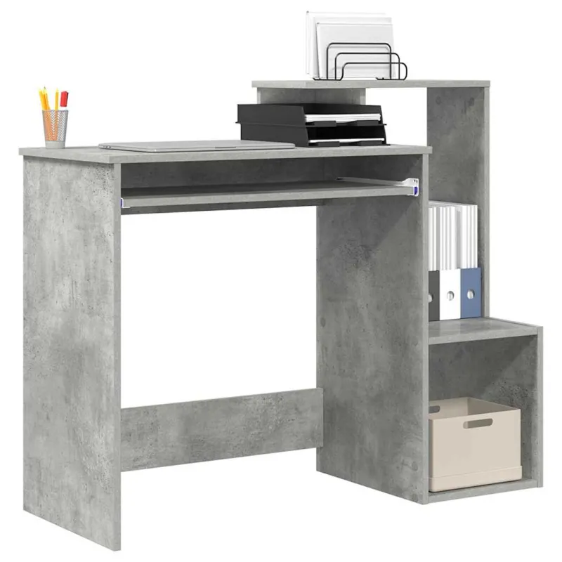 Stalas Betono pilka 106 x 41 x 88.5 cm Apdirbta mediena