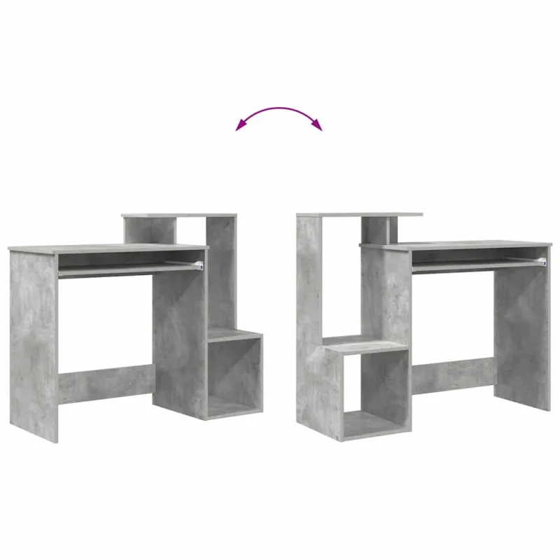 Stalas Betono pilka 106 x 41 x 88.5 cm Apdirbta mediena