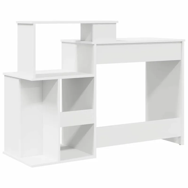 Stalas su stalčių Balta 120,5 x 44 x 88,5 cm Apdirbta mediena