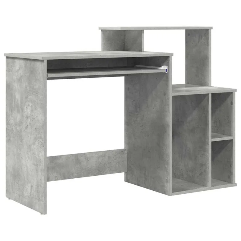 Stalas Betono pilka 120,5 x 44 x 88,5 cm Apdirbta mediena