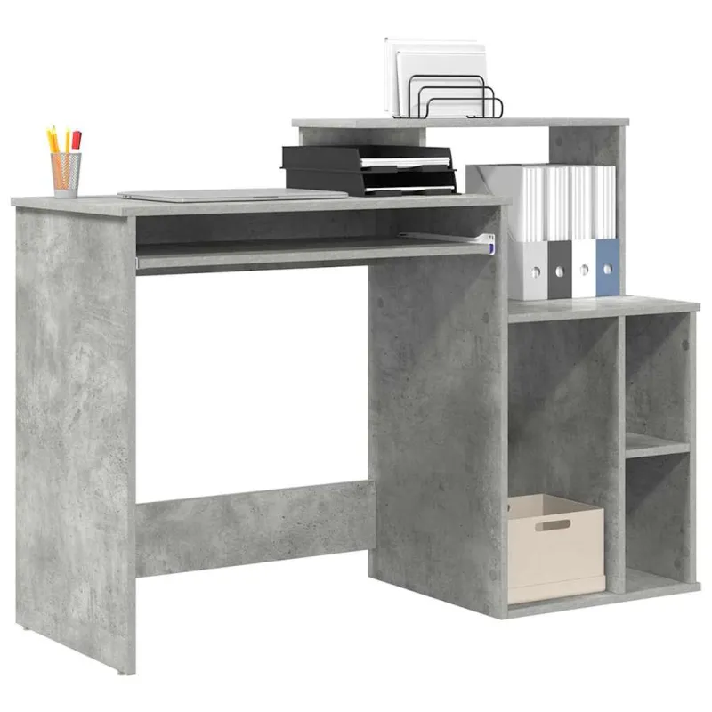 Stalas Betono pilka 120,5 x 44 x 88,5 cm Apdirbta mediena