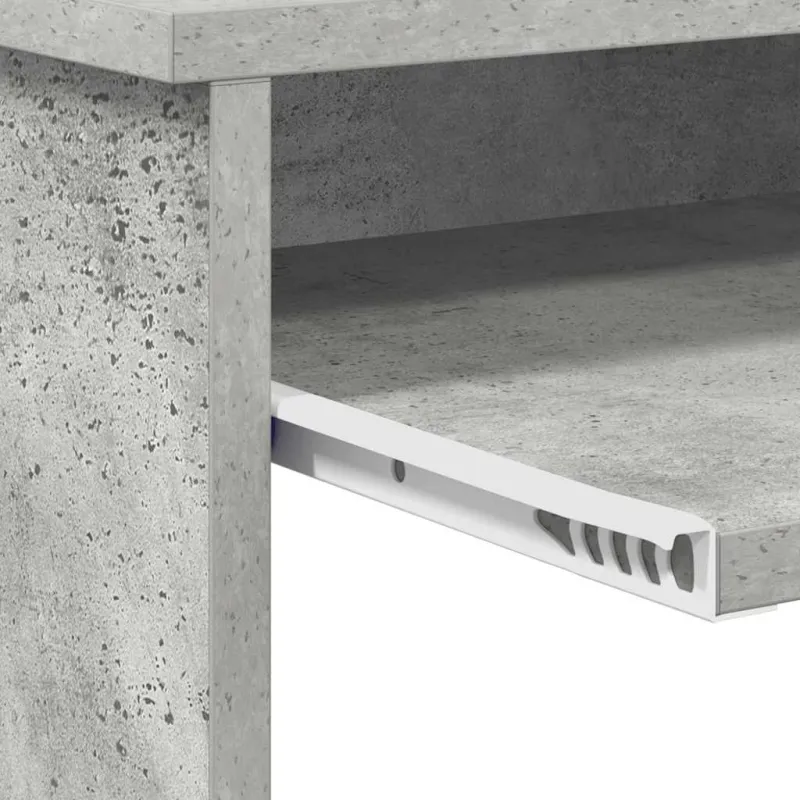 Stalas Betono pilka 120,5 x 44 x 88,5 cm Apdirbta mediena