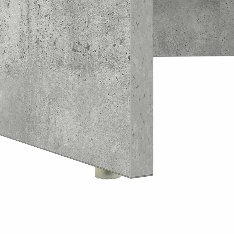 Stalas Betono pilka 120,5 x 44 x 88,5 cm Apdirbta mediena