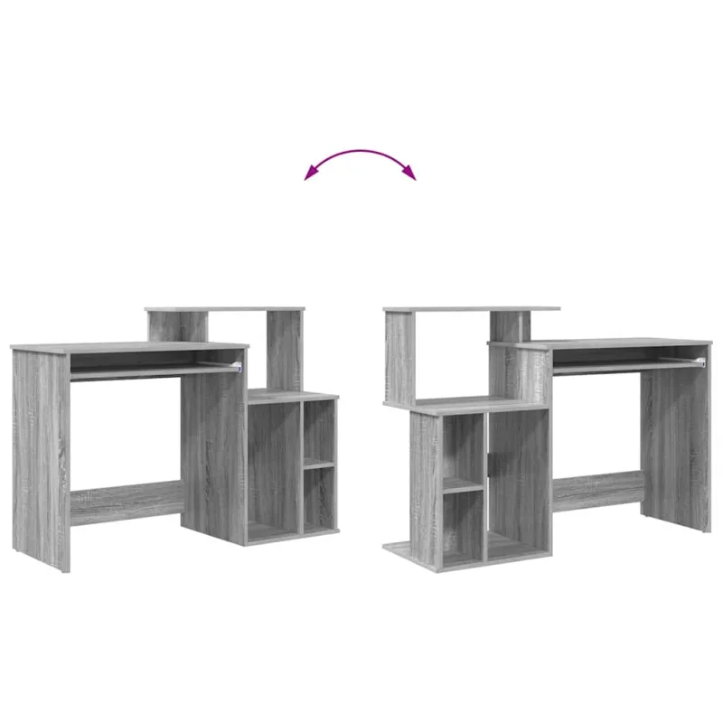Stalas Pilkas Sonoma 120,5 x 44 x 88,5 cm Apdirbta mediena