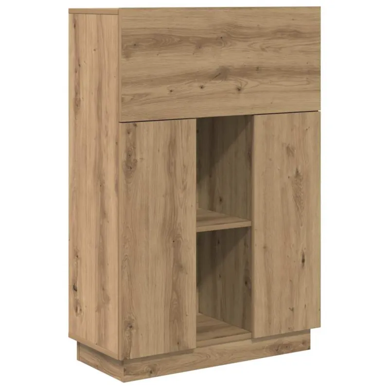 Stalas su lentyna Amatininkų ąžuolas 71.5 x 31.5 x 106.5 cm