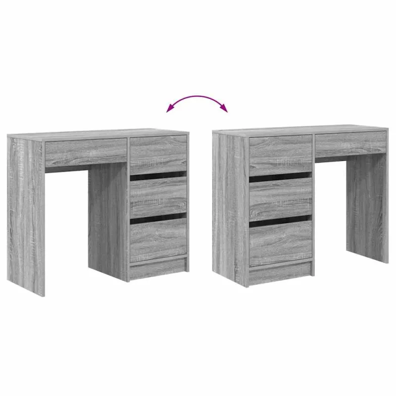 Stalas Pilkas Sonoma 90 x 37.5 x 75 cm Apdirbta mediena