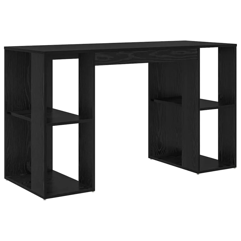 Stalas Juodas ąžuolas 130 x 50.5 x 75 cm Apdirbta mediena