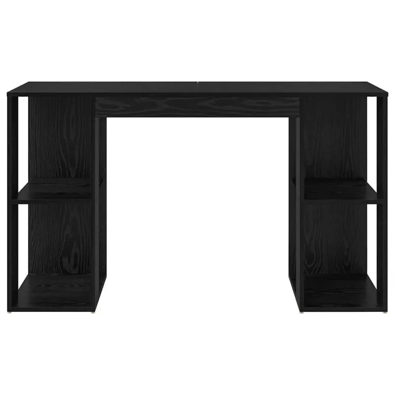 Stalas Juodas ąžuolas 130 x 50.5 x 75 cm Apdirbta mediena