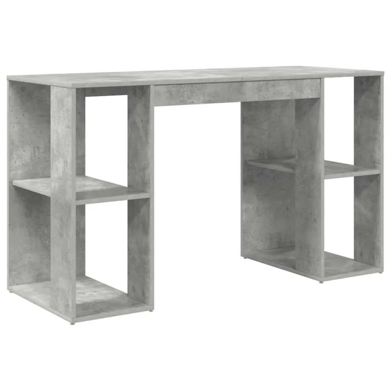 Stalas Betono pilka 130 x 50.5 x 75 cm Apdirbta mediena