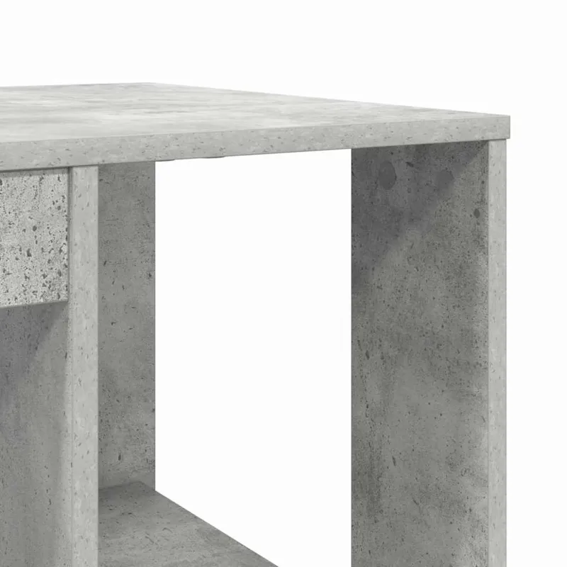 Stalas Betono pilka 130 x 50.5 x 75 cm Apdirbta mediena