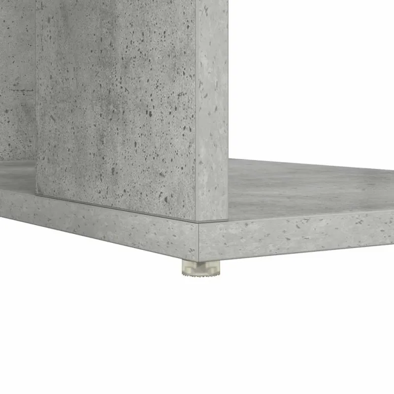 Stalas Betono pilka 130 x 50.5 x 75 cm Apdirbta mediena
