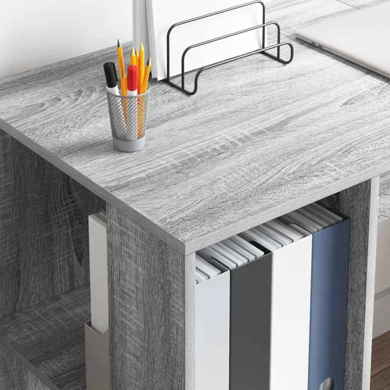Stalas Pilkas Sonoma 130 x 50.5 x 75 cm Apdirbta mediena