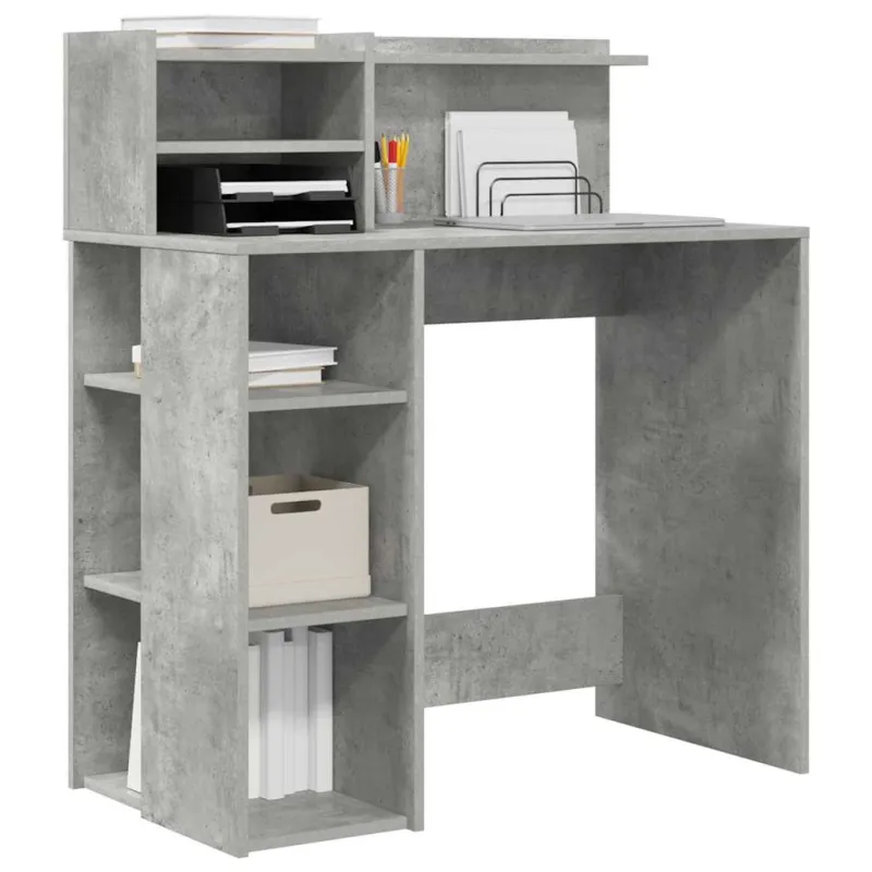 Stalas Betono pilka 90 x 48 x 101,5 cm Apdirbta mediena