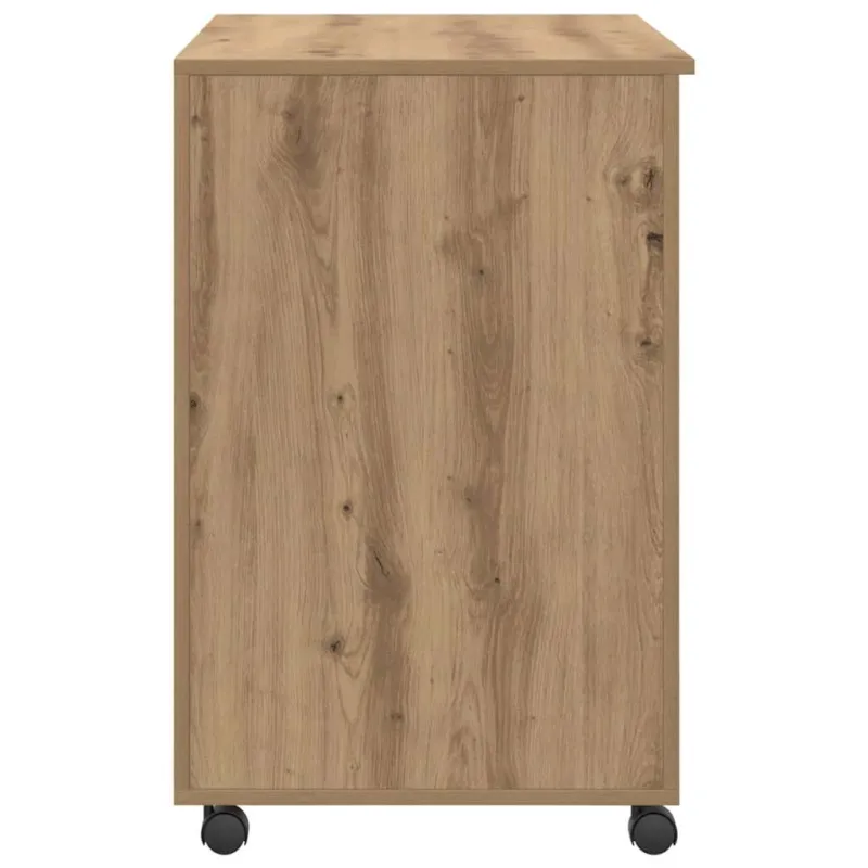 Stalas su ratais su stalčių Amatininkų ąžuolas 91 x 50 x 77 cm