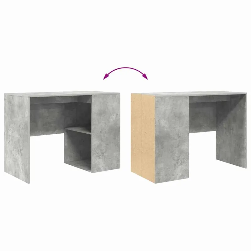 Stalas Betono pilka 102 x 50 x 75 cm Apdirbta mediena