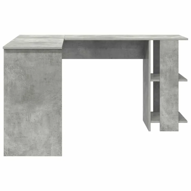 Kampinis rašomasis stalas Betono pilka 140 x 113,5 x 75 cm