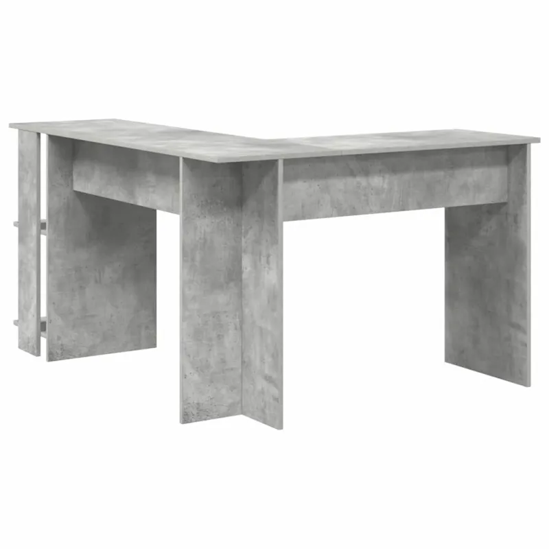 Kampinis rašomasis stalas Betono pilka 140 x 113,5 x 75 cm