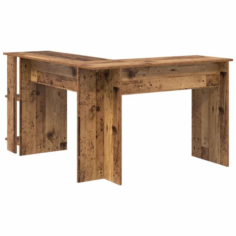 Kampinis rašomasis stalas Senovinis medis 140 x 113,5 x 75 cm