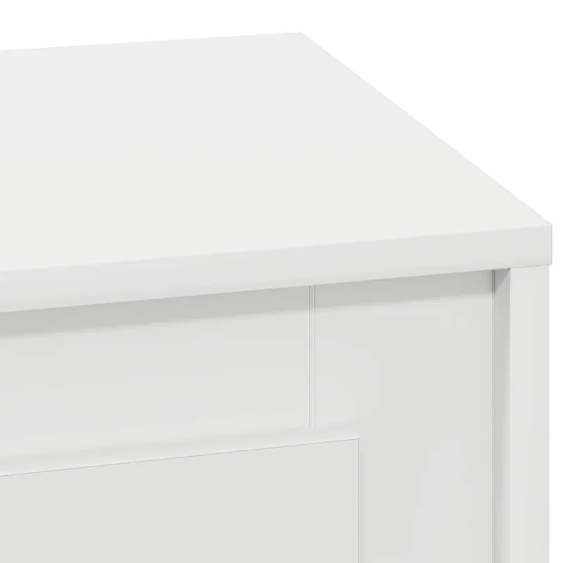 Šalia lovos spintelė 2 pcs Balta 44 x 34,5 x 45 cm