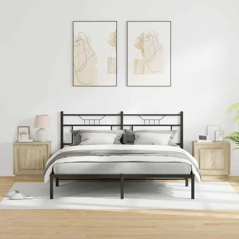 Šalia lovos spintelė 2 pcs Sonoma ąžuolas 44 x 34,5 x 45 cm