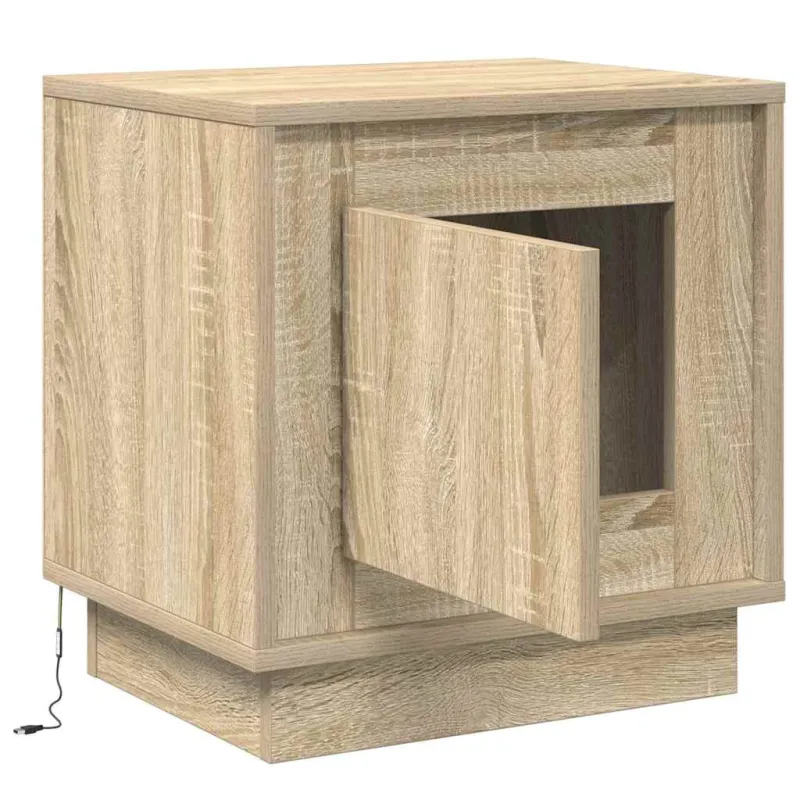 Šalia lovos spintelė 2 pcs Sonoma ąžuolas 44 x 34,5 x 45 cm