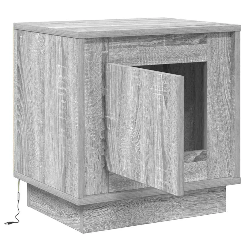 Šalia lovos spintelė 2 pcs Pilka 44 x 34,5 x 45 cm