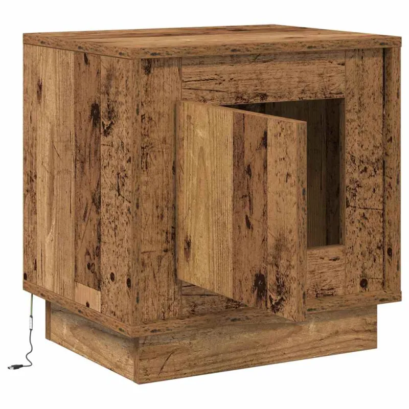Šalia lovos spintelė 2 pcs Senas medis 44 x 34,5 x 45 cm
