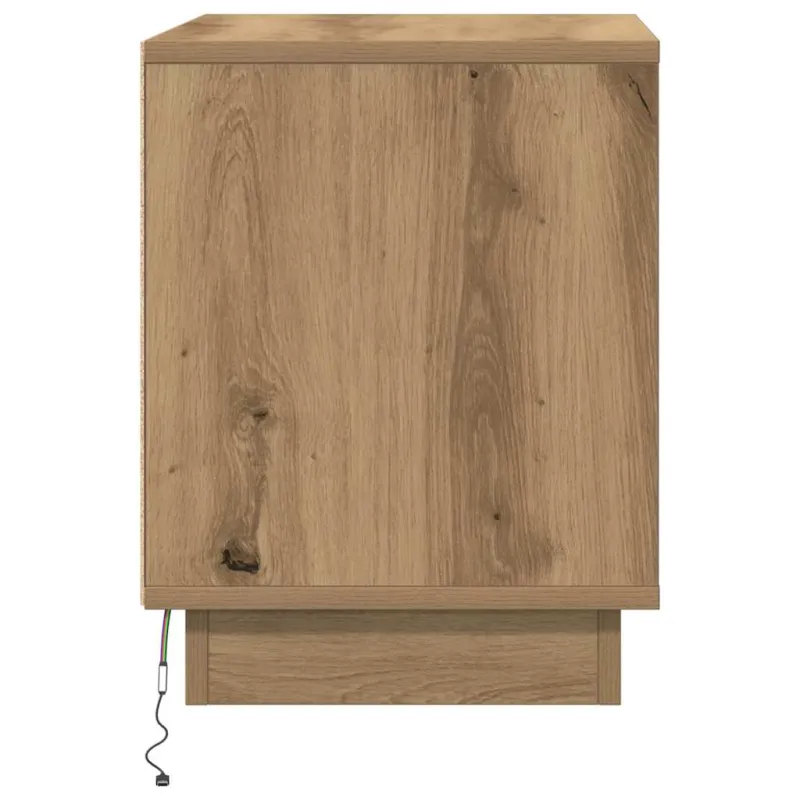 Šalia lovos spintelė 2 pcs Amatininkų ąžuolas 44 x 34,5 x 45 cm