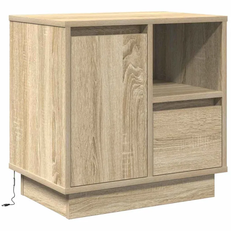 Šalia lovos spintelė 2 pcs Sonoma ąžuolas 50 x 34,5 x 50 cm