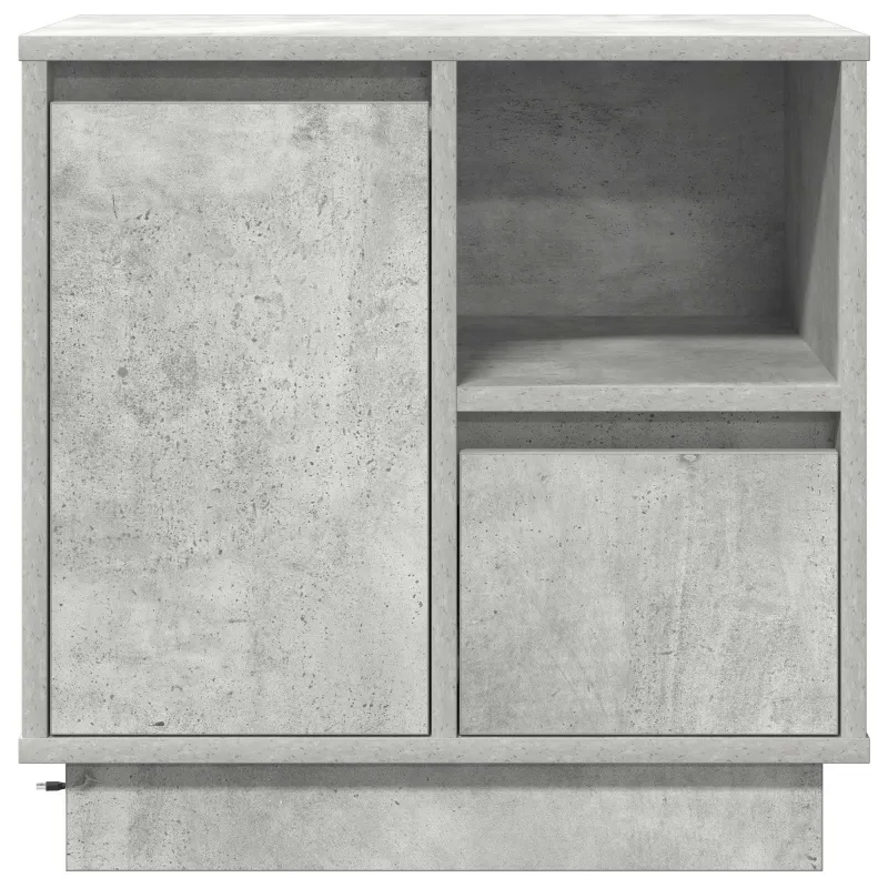 Šalia lovos spintelė 2 pcs Betono pilka 50 x 34,5 x 50 cm