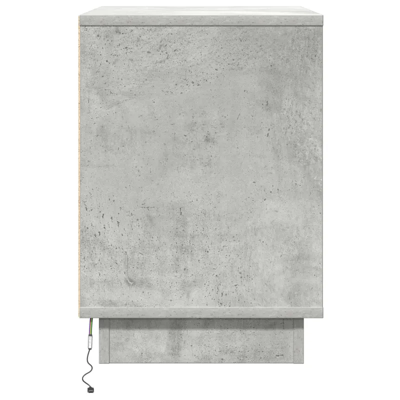 Šalia lovos spintelė 2 pcs Betono pilka 50 x 34,5 x 50 cm