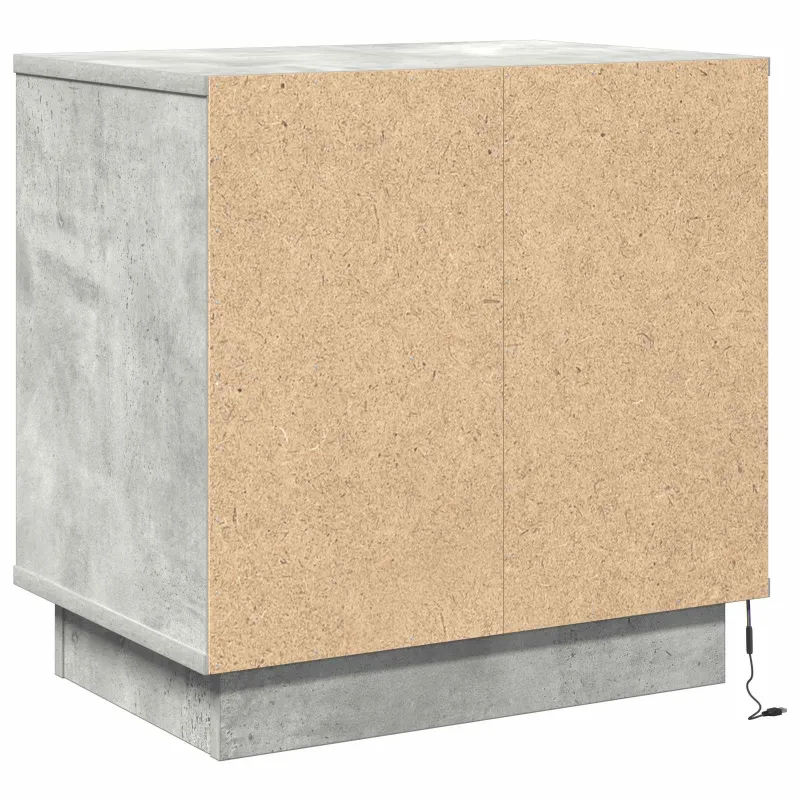 Šalia lovos spintelė 2 pcs Betono pilka 50 x 34,5 x 50 cm