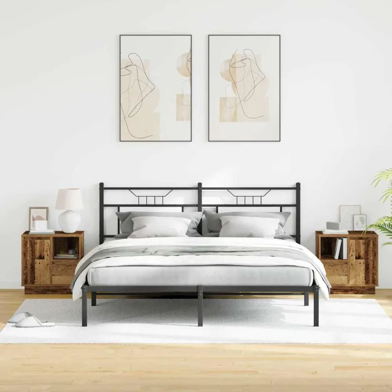 Šalia lovos spintelė 2 pcs Senas medis 50 x 34,5 x 50 cm