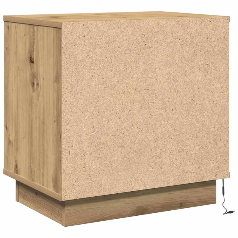 Šalia lovos spintelė 2 pcs Amatininkų ąžuolas 50 x 34,5 x 50 cm