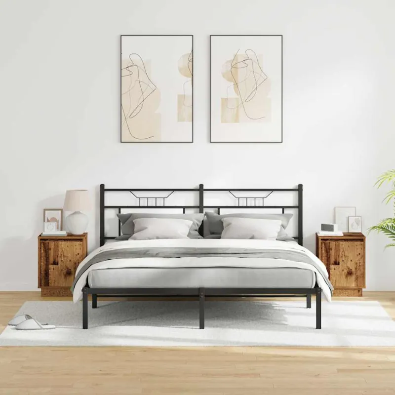 Šalia lovos spintelė 2 pcs Senas medis 39 x 34,5 x 50 cm
