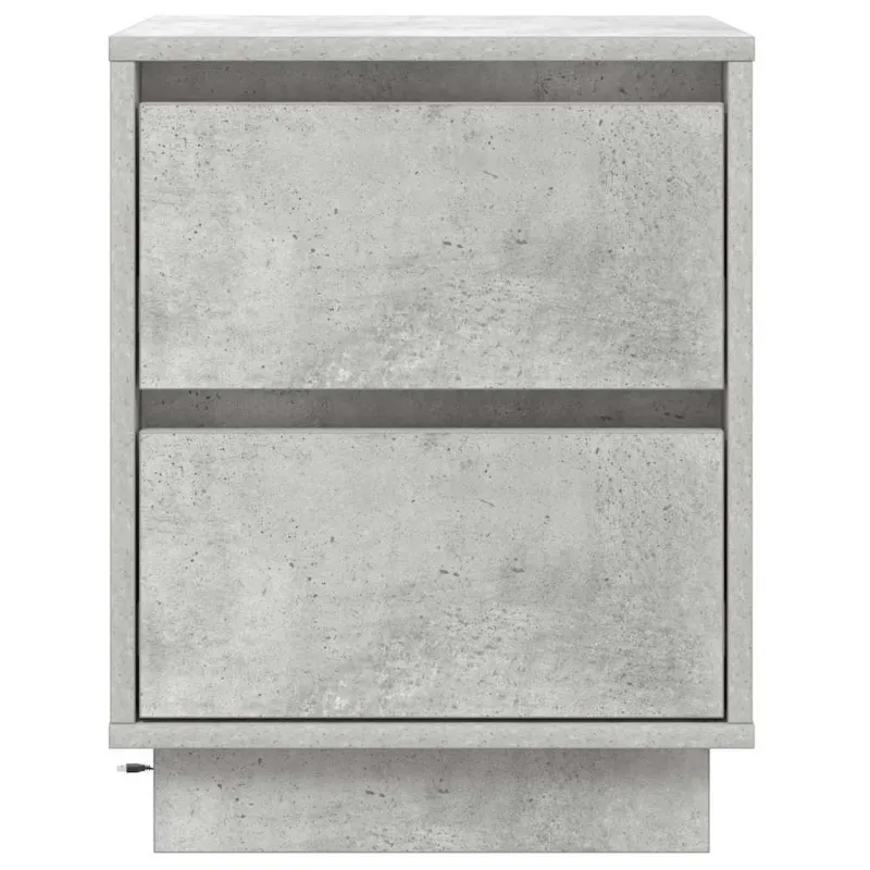 Šalia lovos spintelė 2 pcs Betono pilka 39 x 34,5 x 50 cm